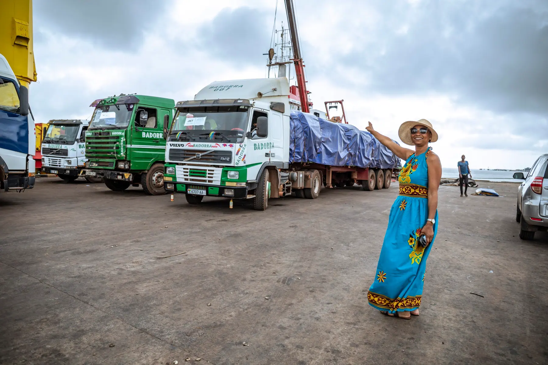 Sur le terminal portuaire de Bissau