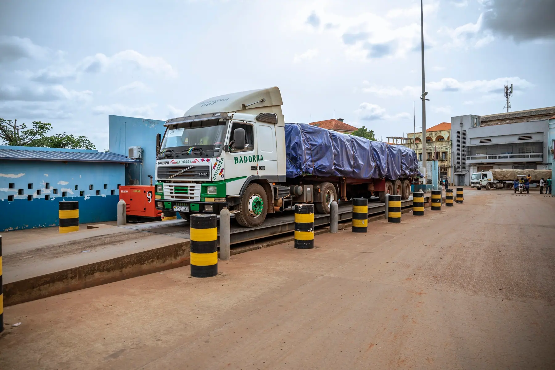 Pesée officielle du camion chargé